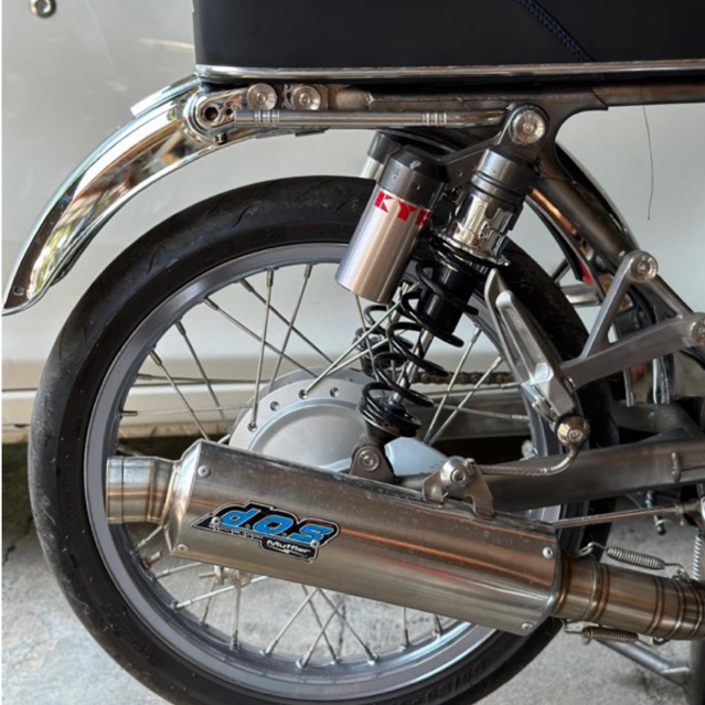 SLEBOR BELAKANG CB125 HELIBARS DOUBLE PLAT IMPORT DETAIL ORIGINAL