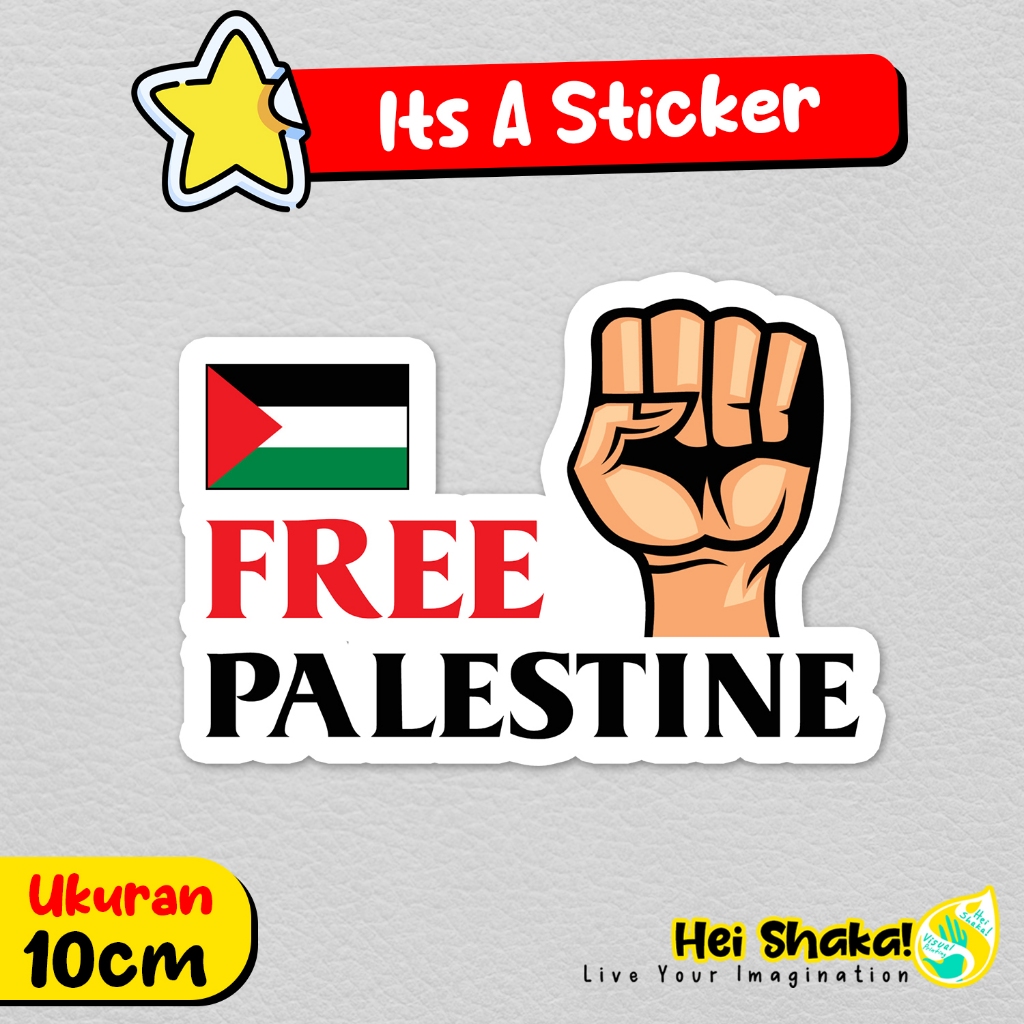 

Stiker Free Palestine Sticker Palestina Bahan Vinyl Anti Air