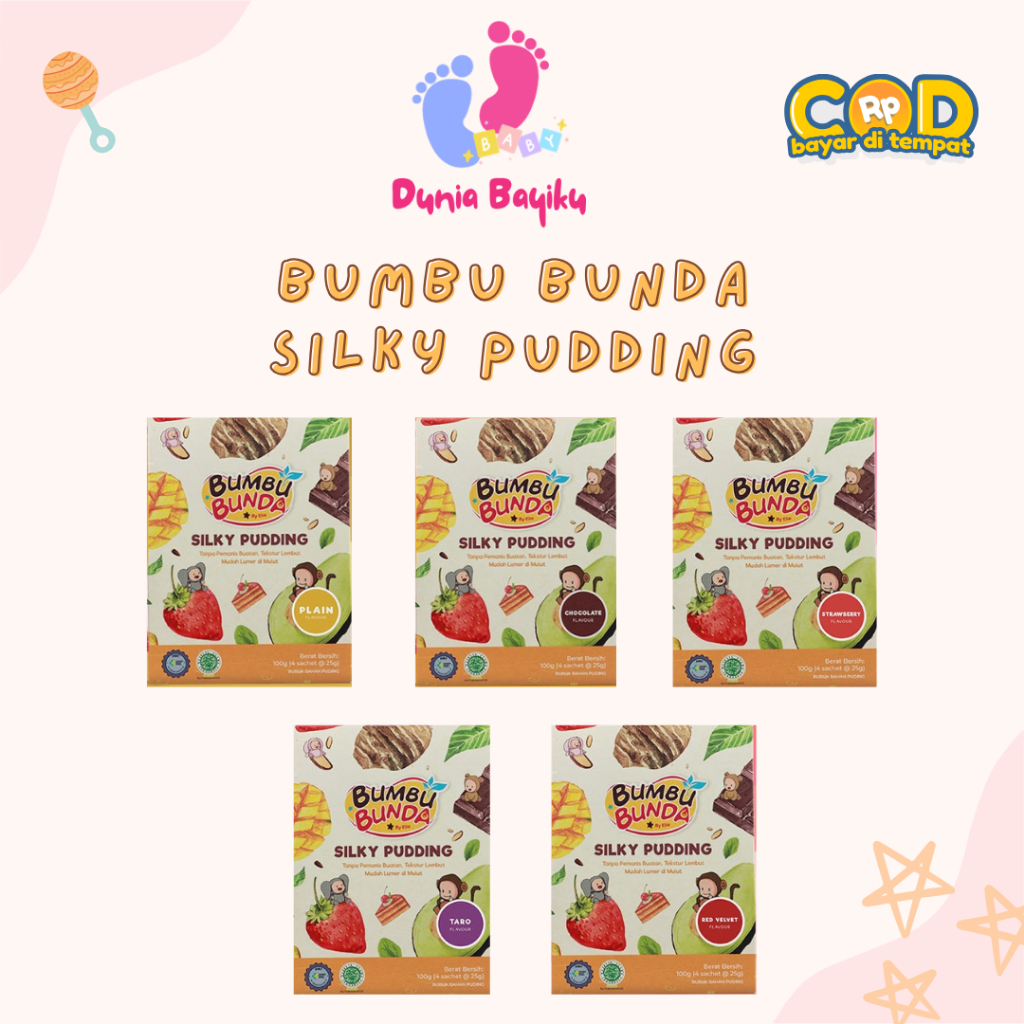 Bumbu Bunda Elia Silky Pudding Anak / Snack MPASI / Silky Puding / Snack Bayi / Snack Anak / Cemilan
