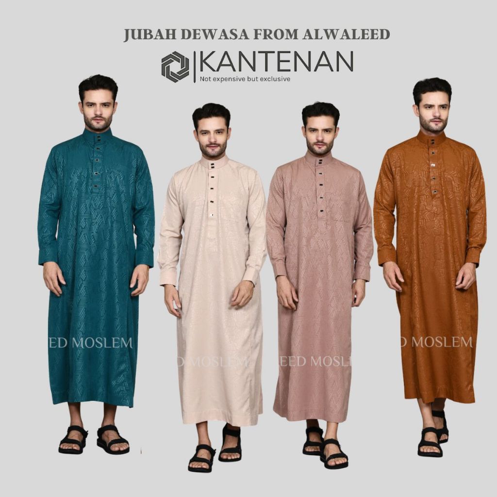 Alwaleed - Jubah Dewasa Cowok Lengan Panjang | jubah Kuffah lengan panjang | gamis muslim pria dewas
