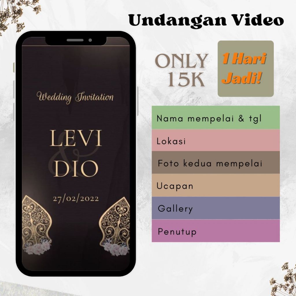 Undangan Video Murah Tema Lamaran 7