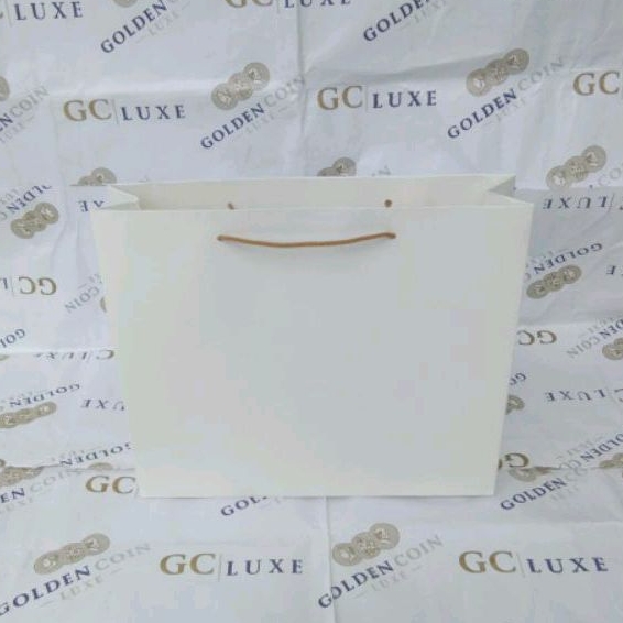 Paper Bag Polos Putih Size Medium/Size Besar