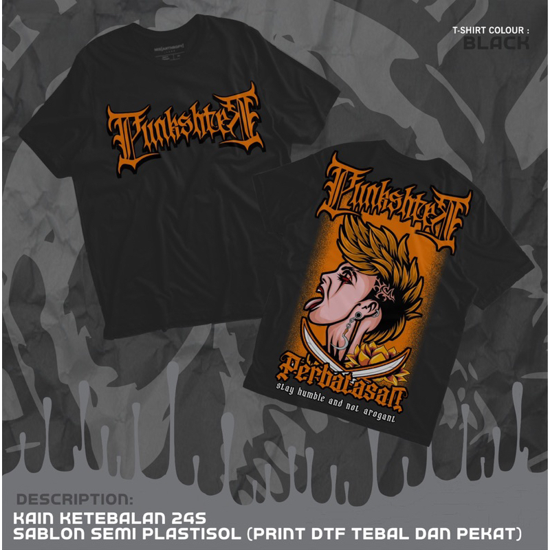 Kaos Pagar Nusa Punkshter Perbatasan Coklat Kaos Distro Desain Sablon Dtf