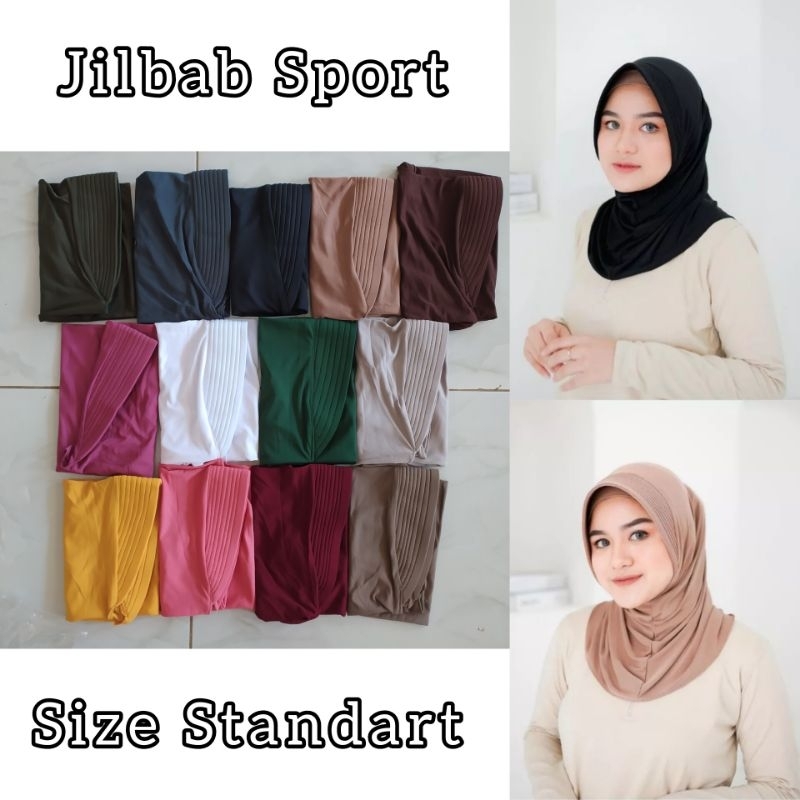 JILBAB INSTAN / JILBAB SPORT WARNA LENGKAP