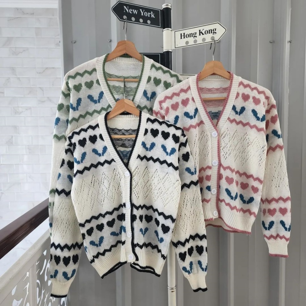 LOVE YOURA OUTHER [ S M L XL XXL ] Outer Wanita Kekinian Jaket Hoodie Sweater Wanita Terbaru Atasan 