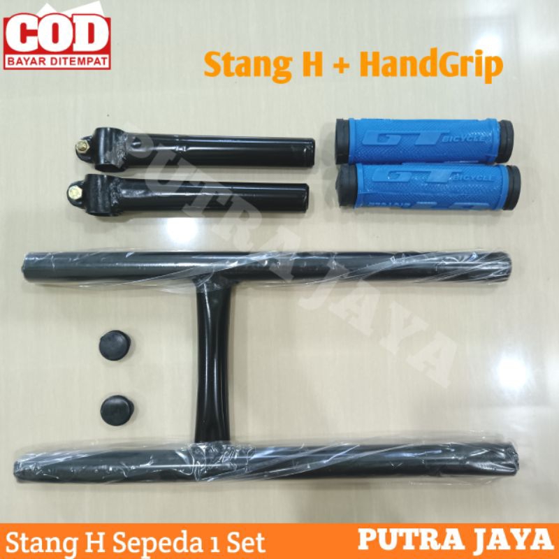 Setang Sepeda Balap Drag model H / Stang H Sepeda & Handgrip Warna Murah Berkualitas