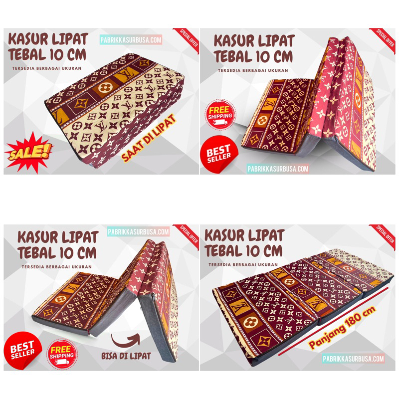 Kasur Busa Tebal 10cm SIRO MATTRESS Kasur Busa Kasur Busa Murah Kasur Lantai 90x180x10 Kasur Lipat D