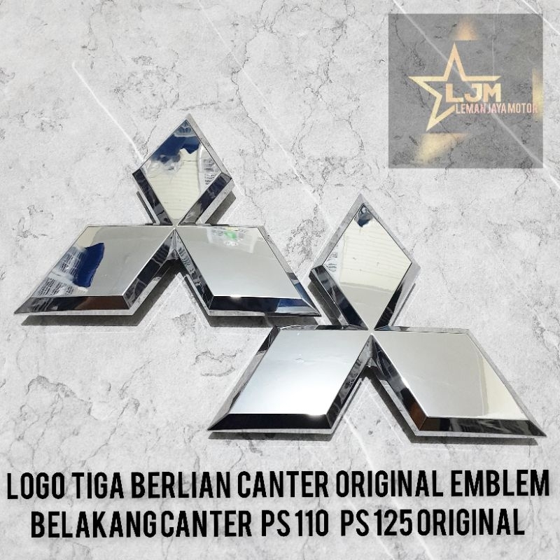 emblem logo tiga berlian canter original emblem belakang canter  ps 110 ps 125 original