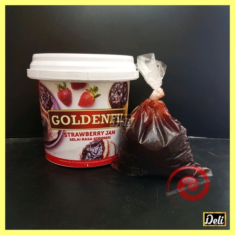 

Goldenfil Strawberry Selai Strawberry Stroberi Repack 250gr