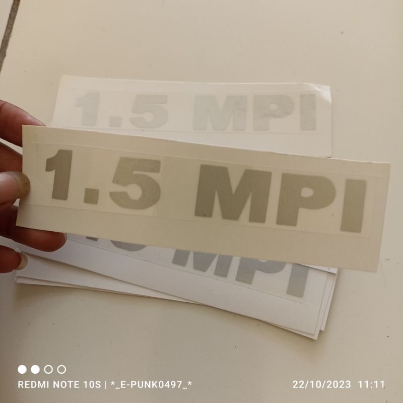 Stiker 1.5 MPI sticker tulisan carry 1.5 mpi