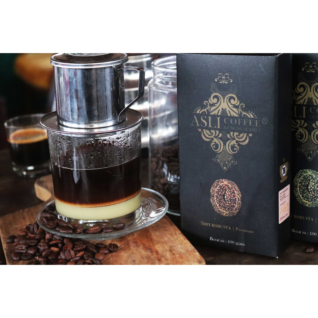 

Kopi Hitam Bubuk Robusta Arabika Asli gunung slamet 50gr 100gr oleh-oleh khas banyumas