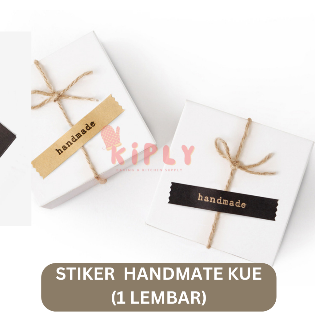 

[1 LEMBAR ] Stiker Handmade Kue Roti/ Sticker kotak kue/Sticker label/Stiker label makanan/Stiker label especially for you