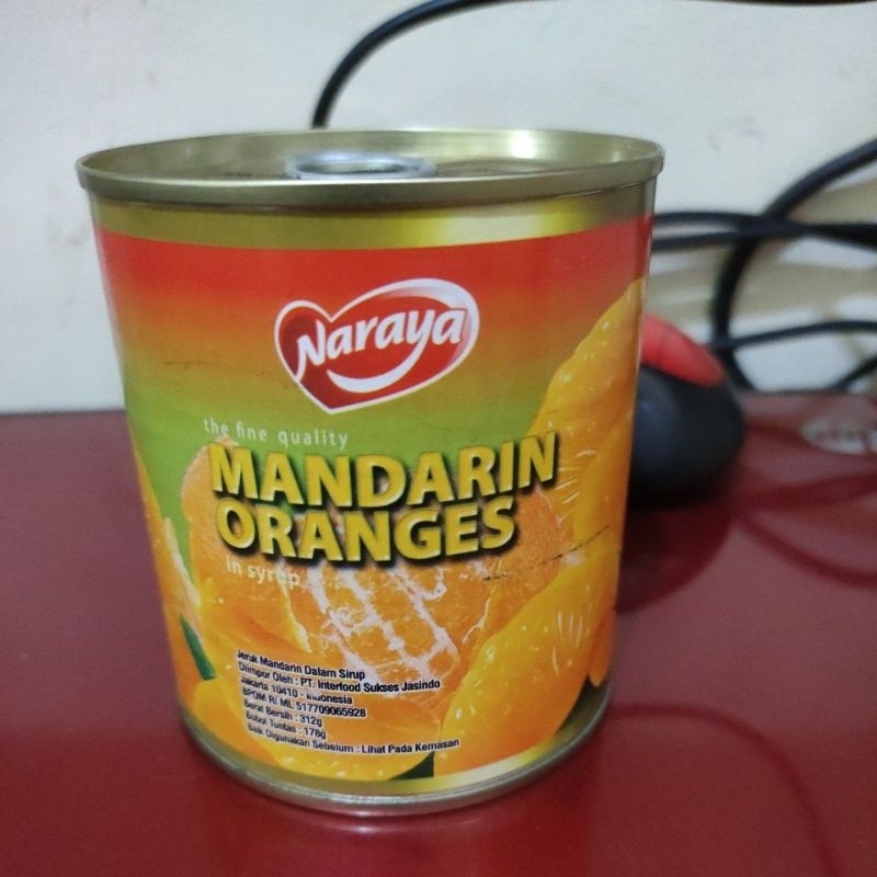 

NARAYA Mandarin Oranges(Jeruk Mandarin Kaleng) 312gr