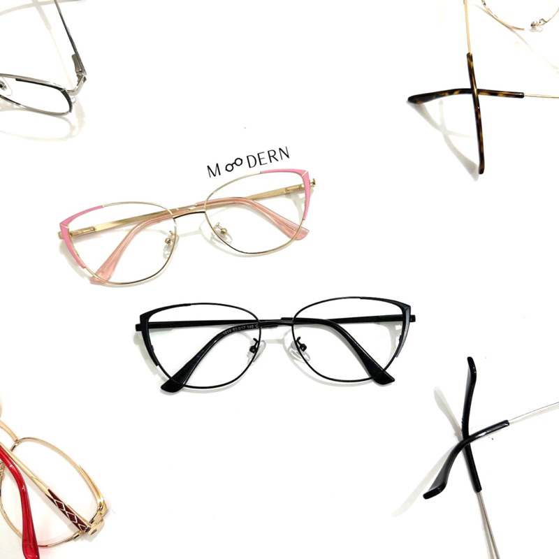 𝐌𝐨𝐨𝐝𝐞𝐫𝐧 - Frame Kacamata M1014 Cat Eye Perempuan