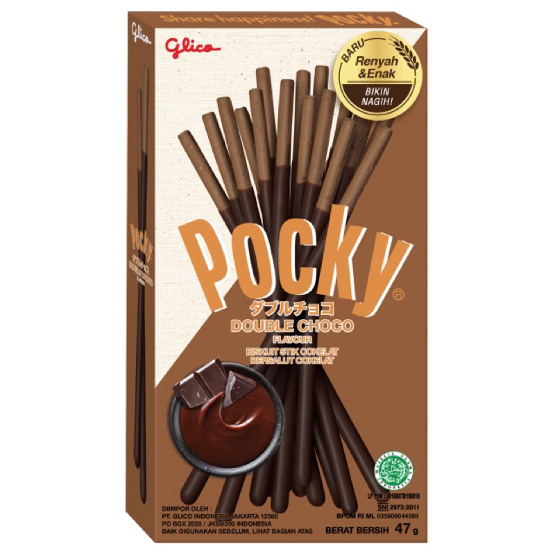 

[ECER] Glico Pocky Stik Biskuit Coklat 33 gr Almond/Matcha/Double Choco