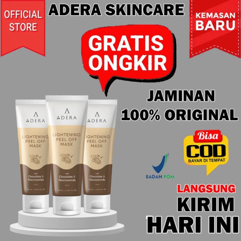 Masker Flek Hitam Adera Lightening Peel Off Mask