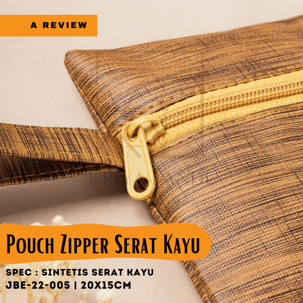 Souvenir Merchandiser - POUCH ZIPPER SERAT KAYU