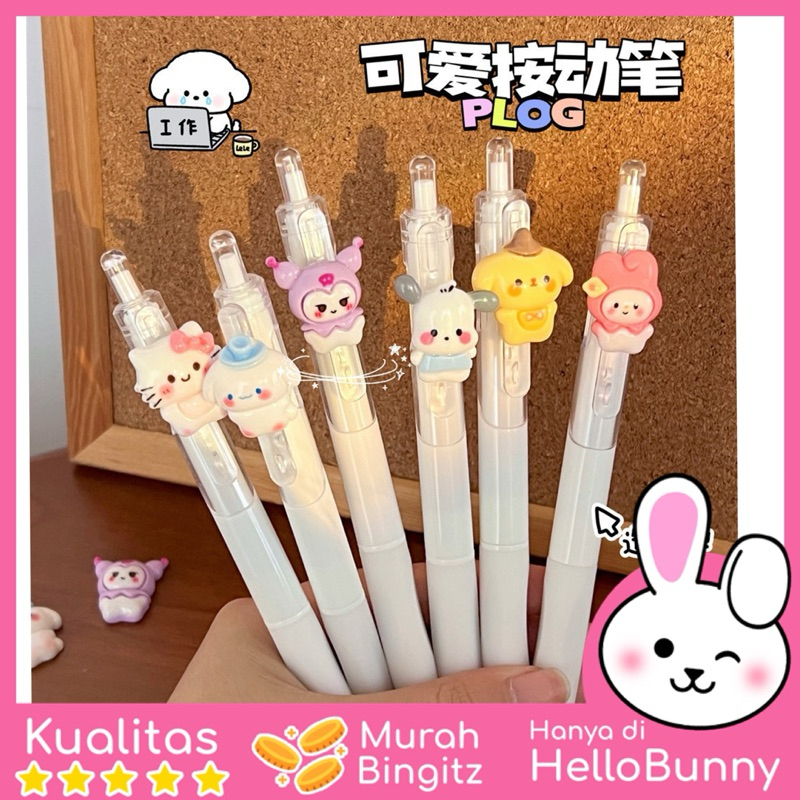 

COD ✨ PULPEN GEL MEKANIK 0.5MM / BALLPOINT MEKANIK KARAKTER SANRIO
