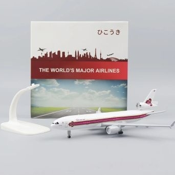 Miniatur Diecast pesawat MD 11 Thailand 20 cm ada Ban