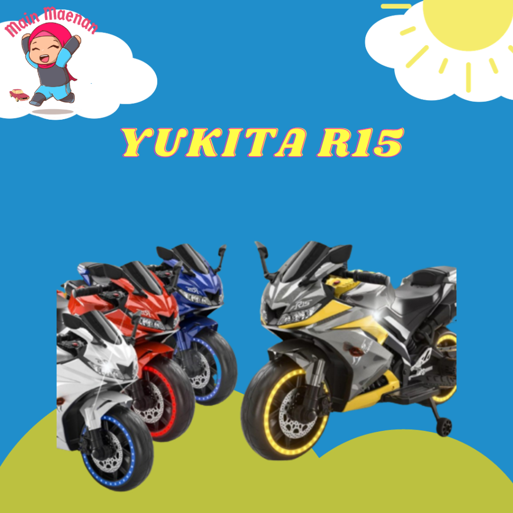 Mainan Motor Aki Anak Yukita R15 Motor Sport