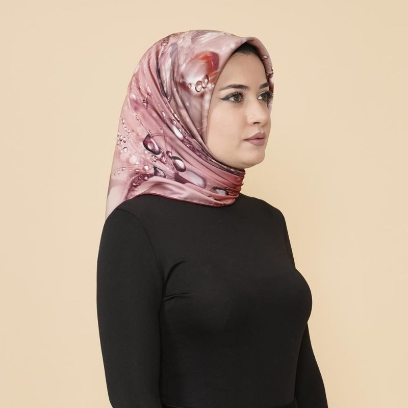 Picasso El Dikisli Hibrit Digital Sifon NVAL58 | Hijab Segiempat Ori Turki