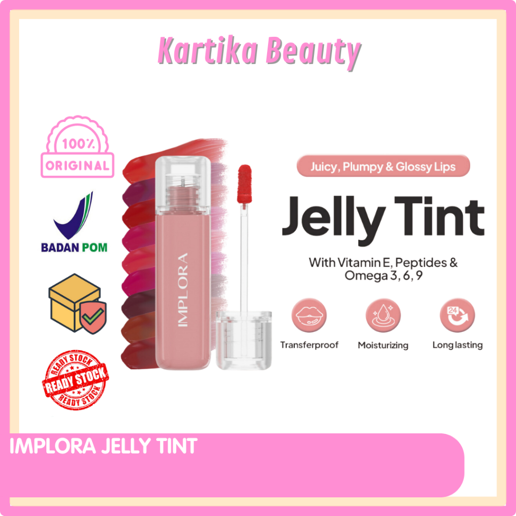 IMPLORA JELLY TINT LIPSTIK CAIR LIPTIN IMPLORA JELI TIN