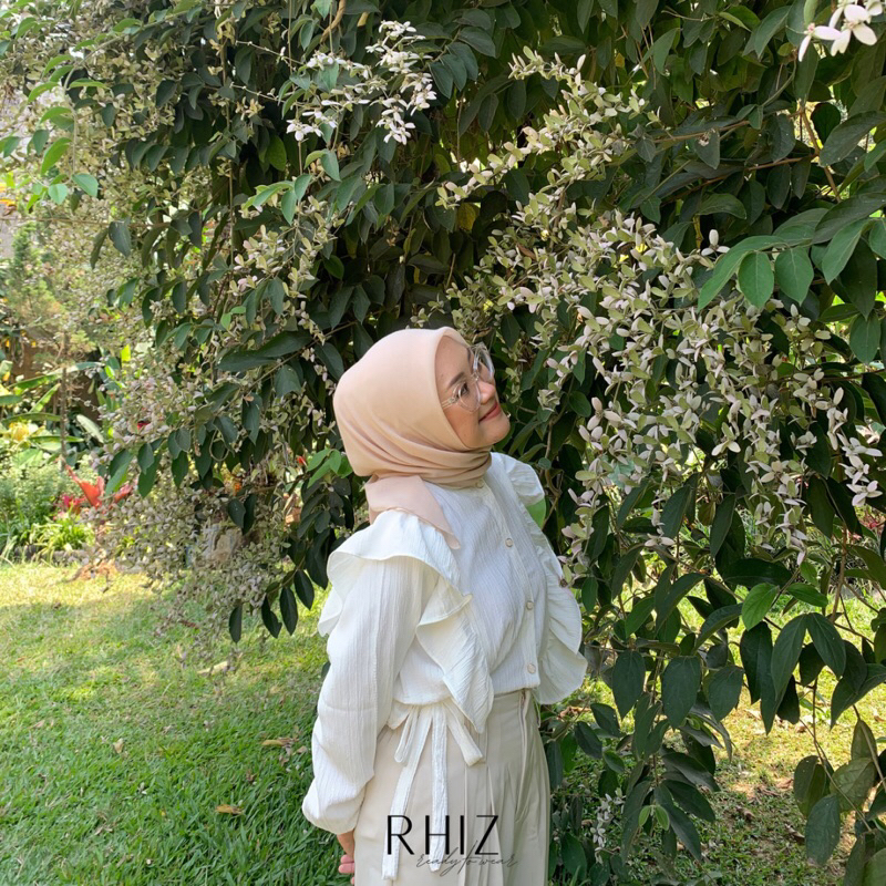 [RHIZreadytowear] Kirei blouse | blouse ruffle | kemeja ruffle