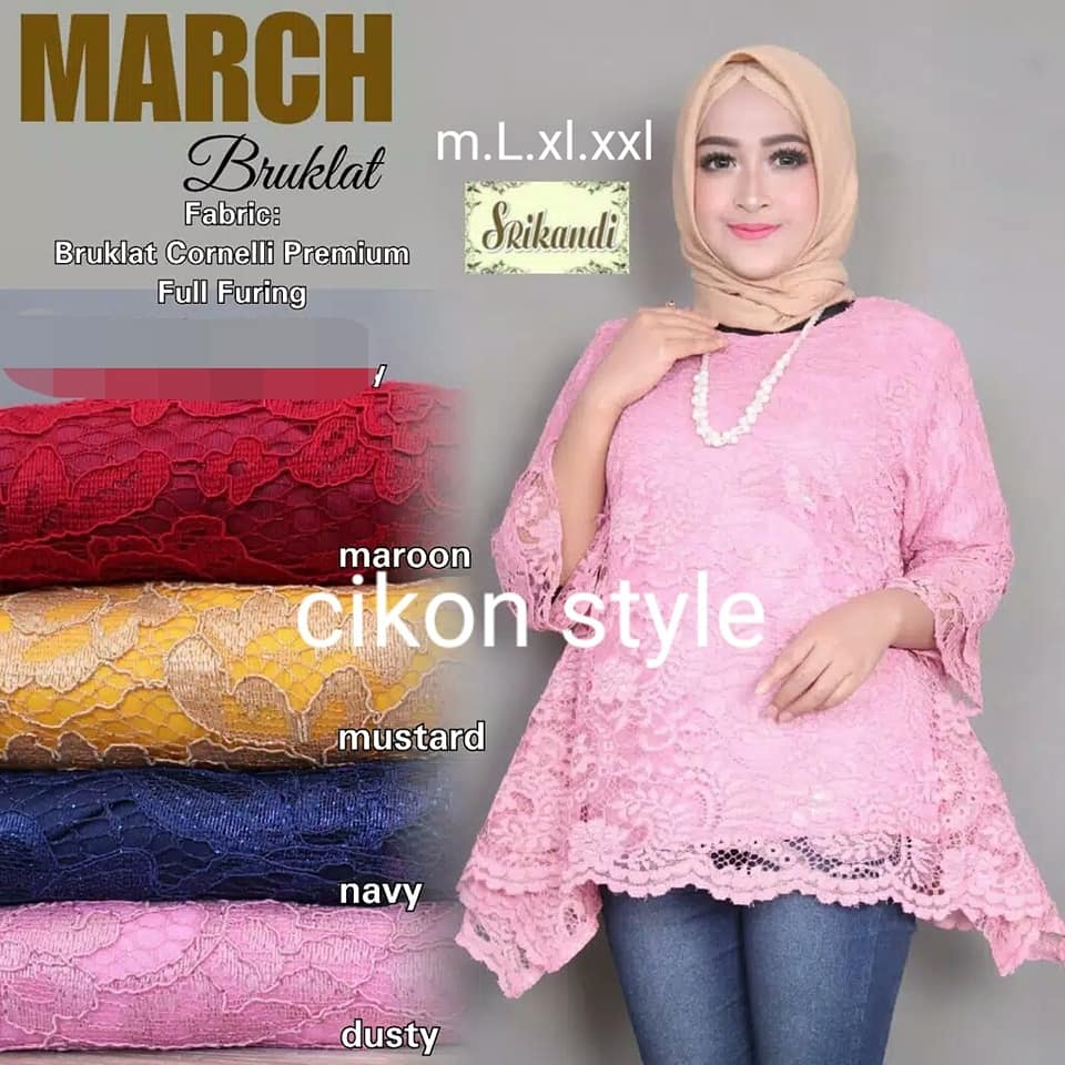 Atasan Kebaya Rinjani Brokat/Kebaya Modern/Kebaya Wanita