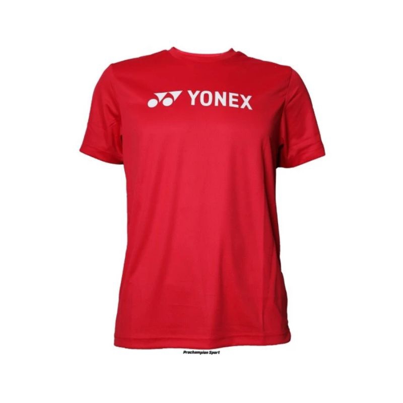 Kaos Badminton Yonex Original Round Neck T Shirt Easy Tee 2527 Red