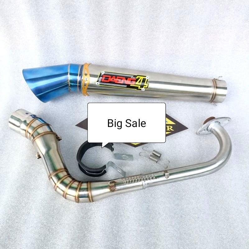 Daeng sai4 pipe canister + elbow for Mio sporty mio i125 click nmax aerox soulty, Daeng pipe, NLK KO