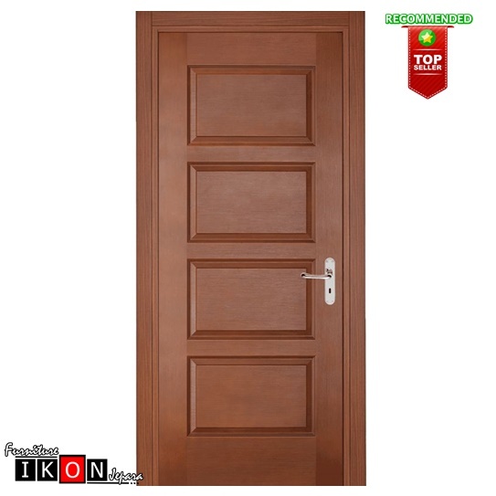 Pintu Utama Kayu Jati Grade A Super, Model 3