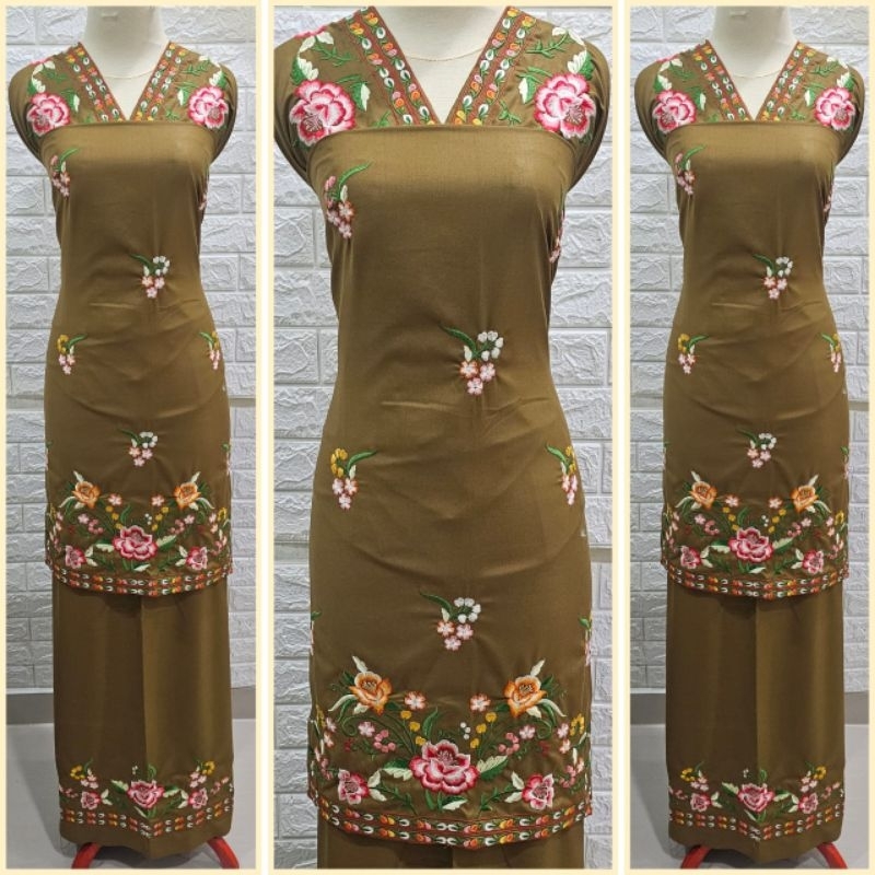 byrafiqa bahan toyobo baju bordir suji kurung basiba khas bukittinggi