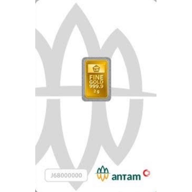 Mas Antam press 2 gr logam mulia antam perhiasan cantik wanita 100% real