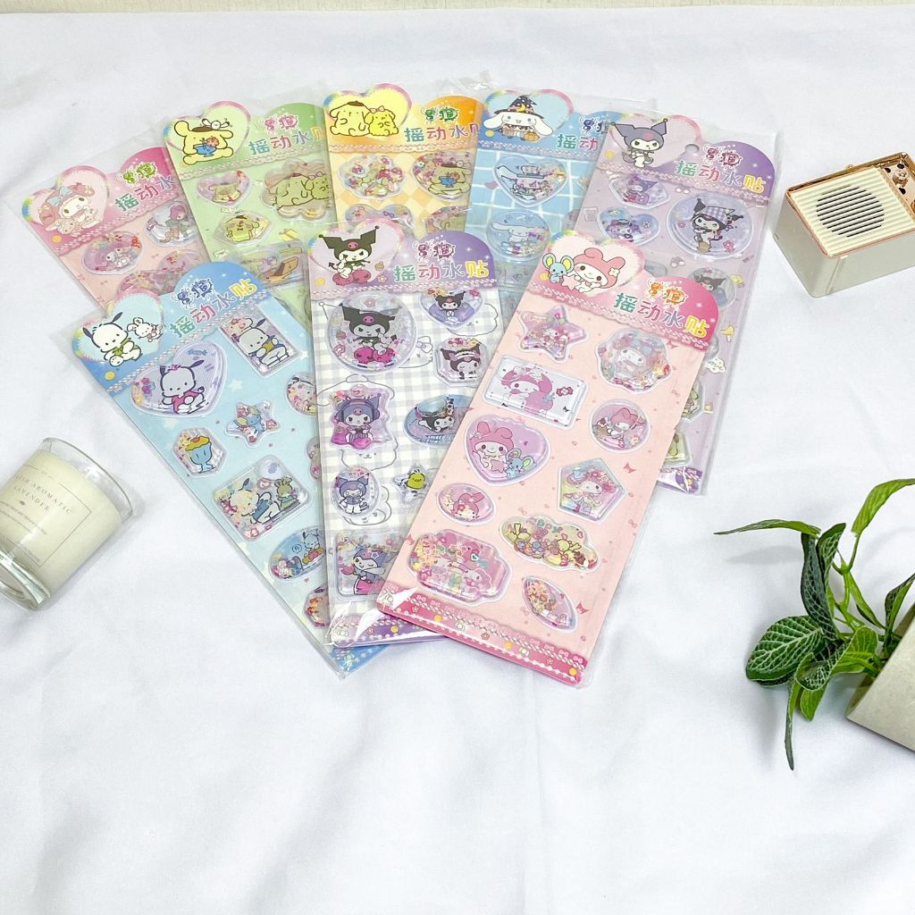 

Sticker 3D Timbul Air Water Seal Sanrio Motif Kartun Anime Sanrio Kuromi Hello Kitty My Melody Cinnamoroll Stiker Set Waterproof Pastel Jurnal Scrapbook Diary Estetik Decoration Accessories Hampers Bingkisan Anak Harga Grosir Ready COD B
