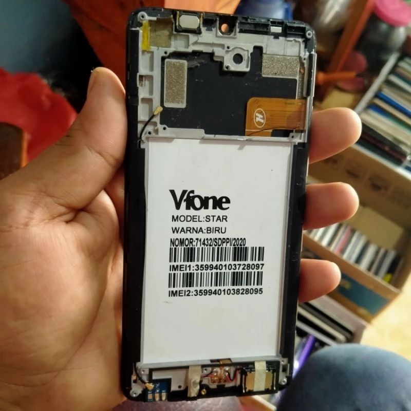 lcd tc hp vfone start Sun Black cabutan normal udah tested
