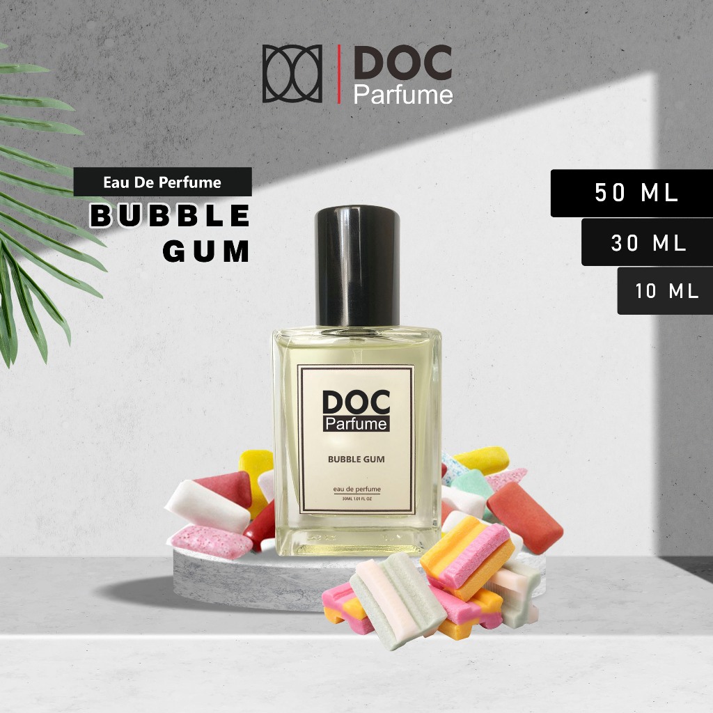 DOC Parfum Wanita Pria BUBBLE GUM 50ML Tahan Lama - Parfume Farfum Minyak Wangi Aroma Permen Karet