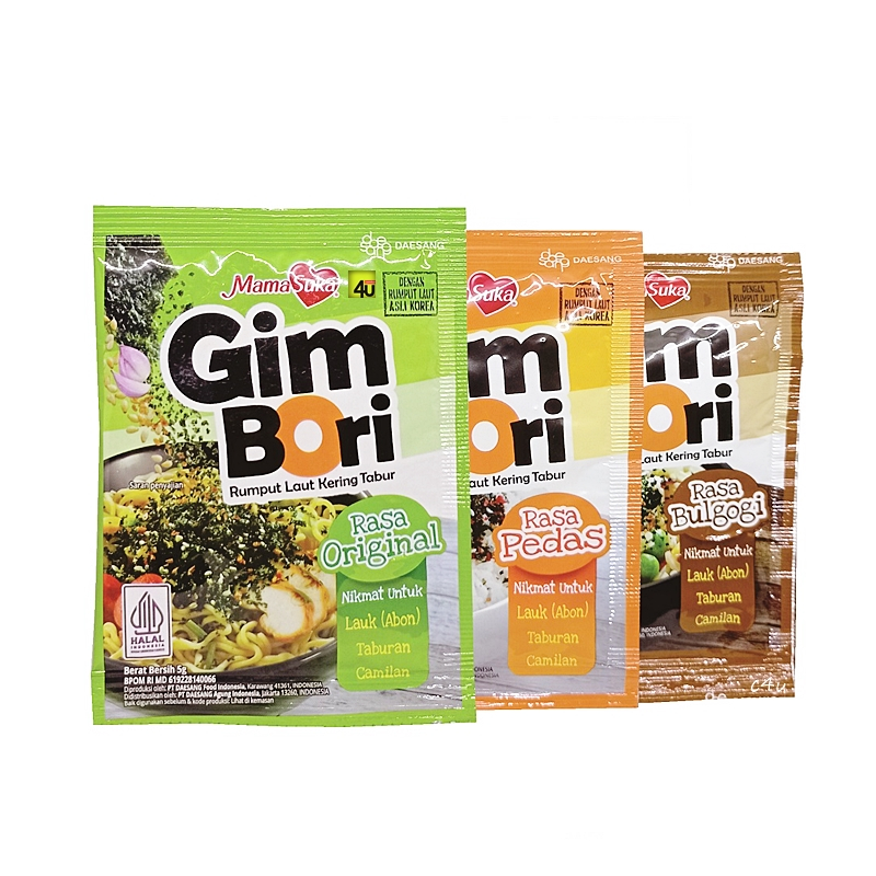 

Mamasuka GIM BORI - Bumbu Nori Tabur - Paket 3 Sachet