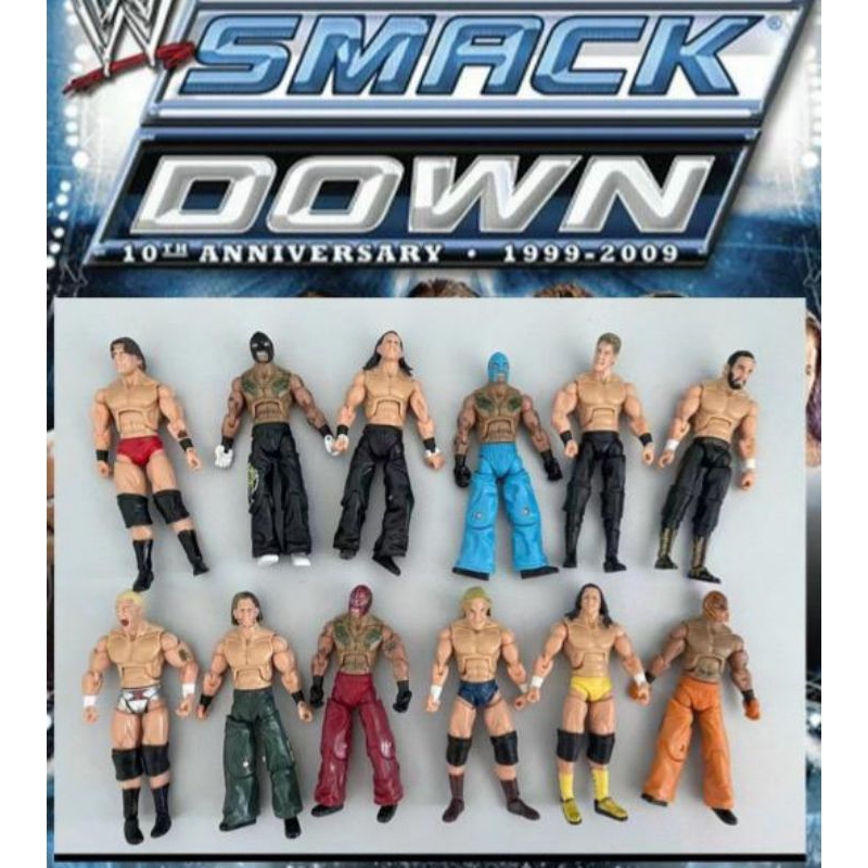 Smack Down WWE figure WWF set 12 bh