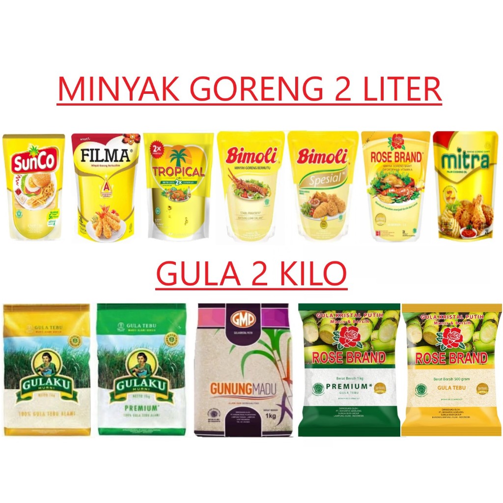 

(JOGJA) Minyak 2 Liter Atau Gula 2 KG