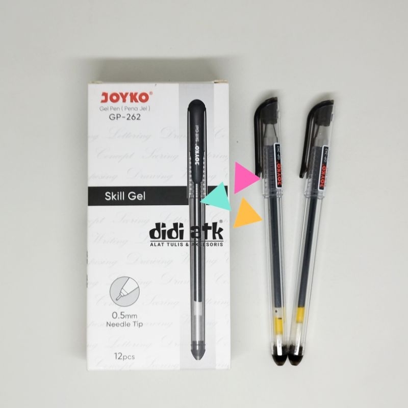 

Pulpen Joyko Skill Gel GP-262 0.5mm Warna Hitam 1 Pak isi 12 Pcs