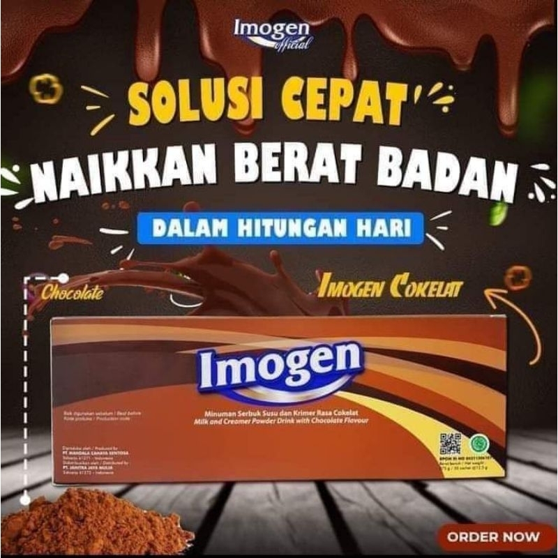 

IMOGEN COKLAT PENGGEMUK BADAN ANAK DAN DEWASA ISI 15 SASET ORI