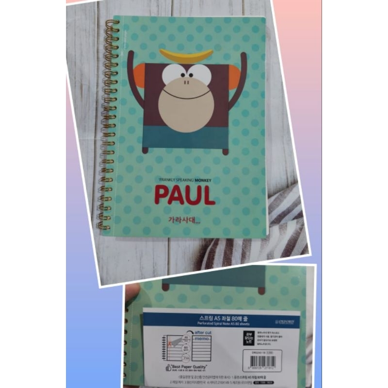 

OXFORD NOTEBOOK SPIRAL DR02A5-18 PAUL/ 80 LEMBAR/UK 20X14.9CM A5