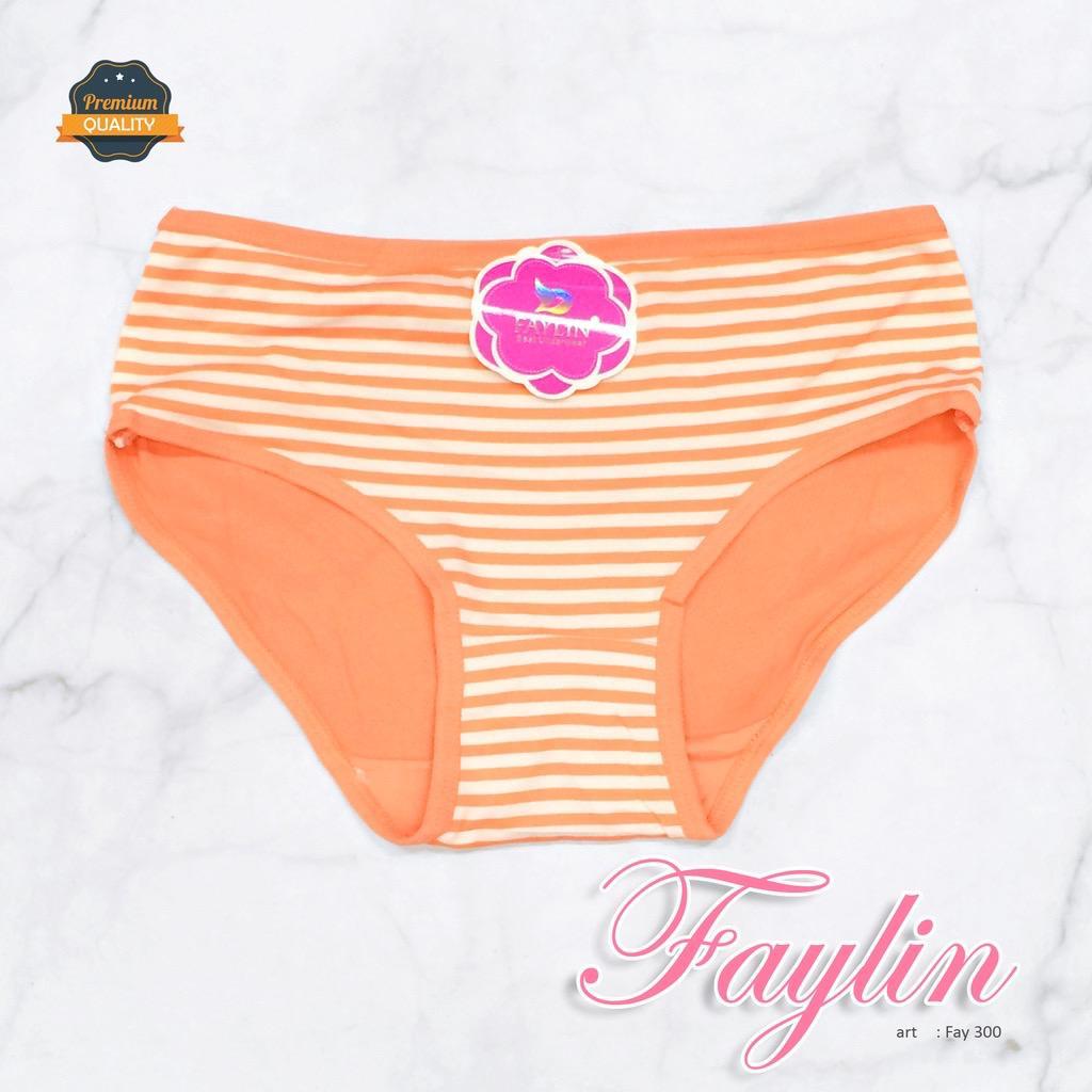 1 LUSIN CD FAYLIN | Celana Dalam Wanita FAY 300 Motif Salur TERBARU / CD Dalaman Cewek LEMBUT