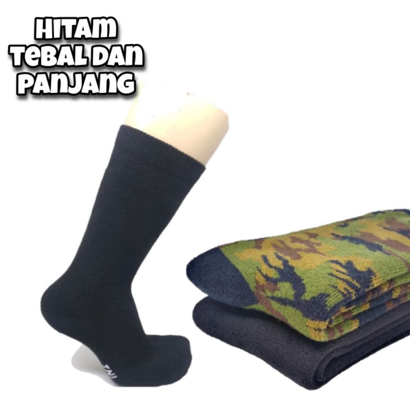 Kaos Kaki Hitam Polos Panjang Tebal Kaos Kaki Hitam Polos Tebal Panjang