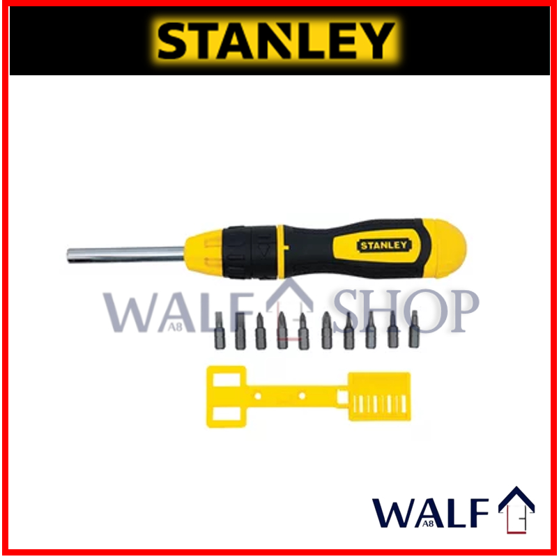 Stanley STHT68010-8 10Pcs Racheting Multi Bit Screwdriver