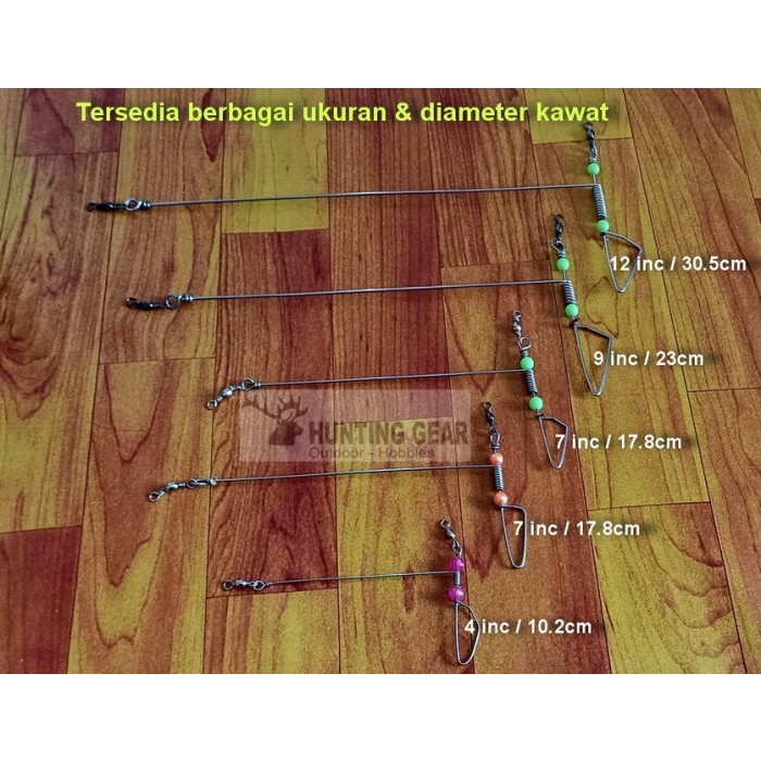Ranggung pancing -Peranggung-Konceran-Kawat ranggung stainless..