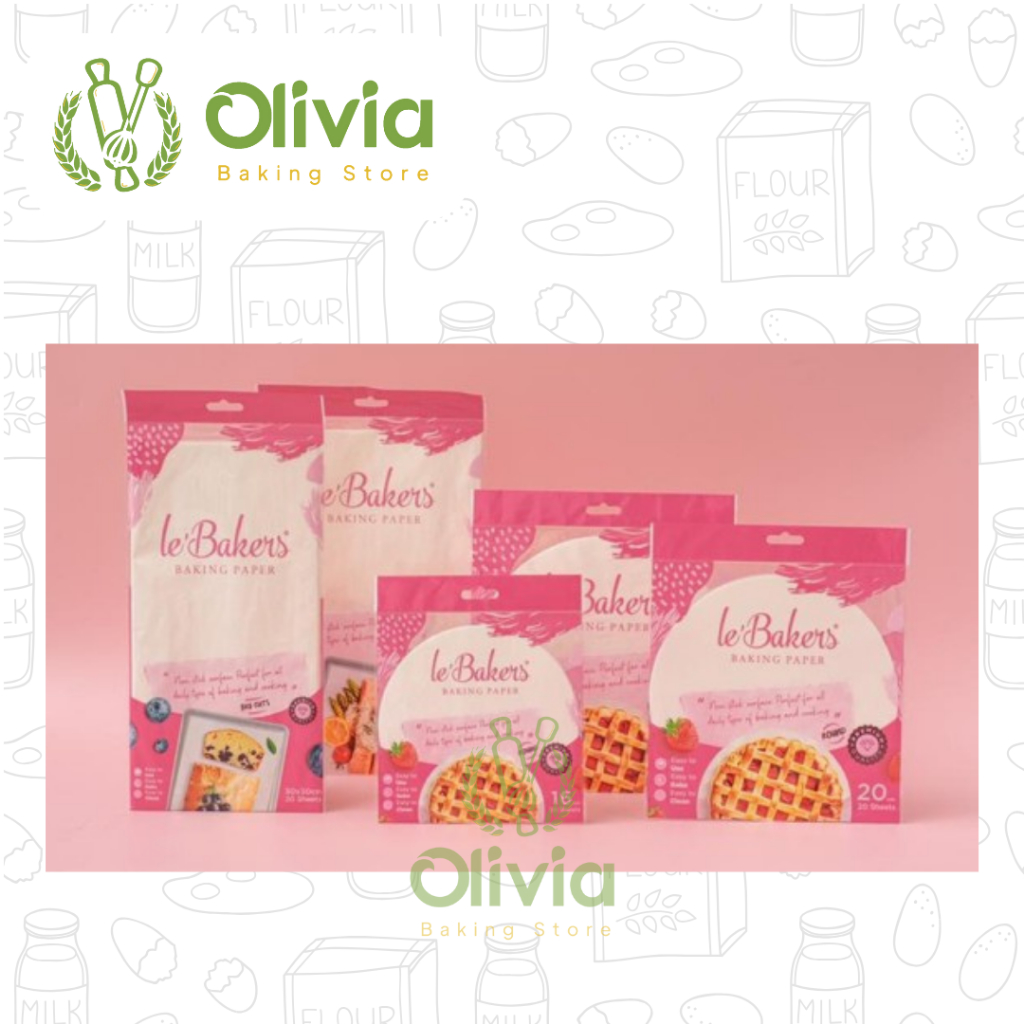 Kertas Roti Putih Bulat Baking Paper Le Bakers