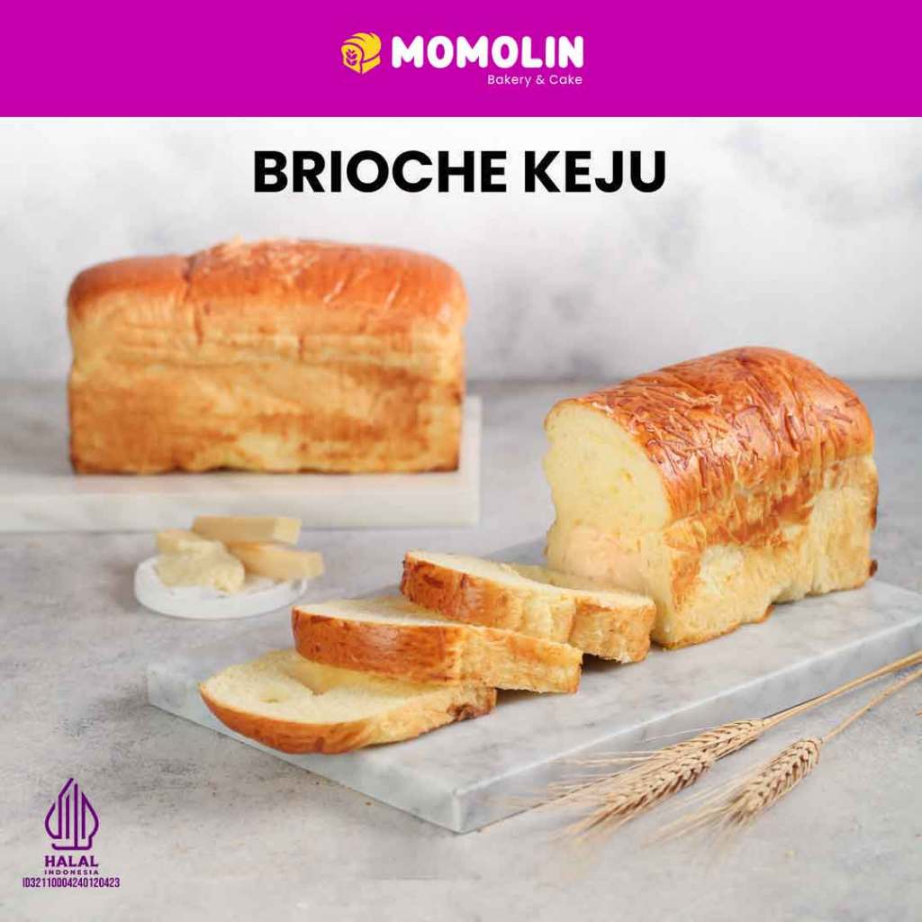 

Momolin Bakery Brioche Keju | Roti Kasur | Roti Kasur Keju | Roti Keju | Roti Cokelat