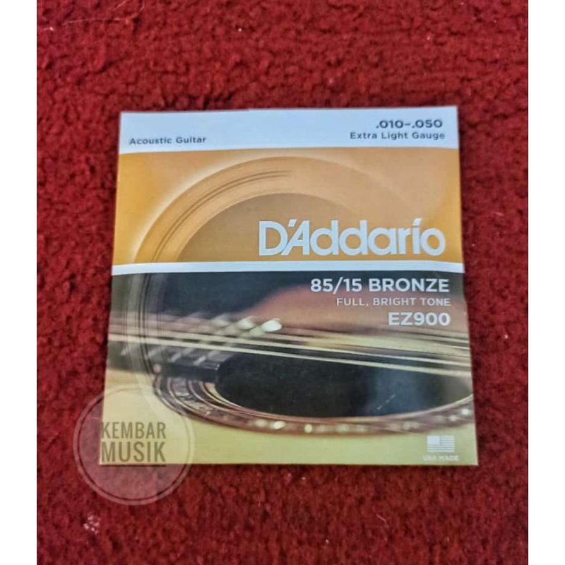 Senar gitar akustik tali gitar akustik string gitar akustik D'AddarioEZ900