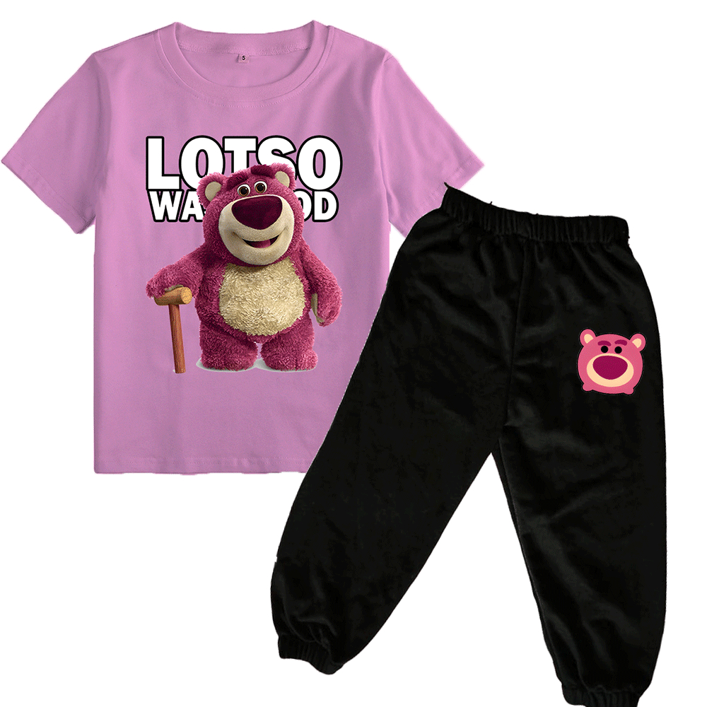 Setelan Joger Baju tidur anak Perempuan Lotso Toy Story 1-9 Tahun